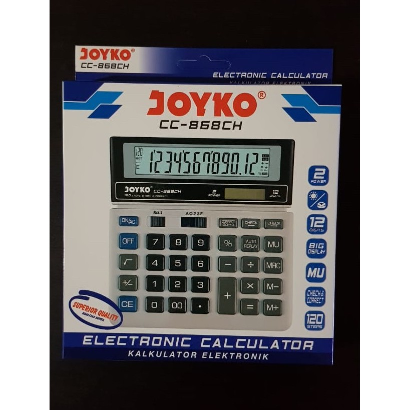 

Joyko Calculator Cc-868Ch