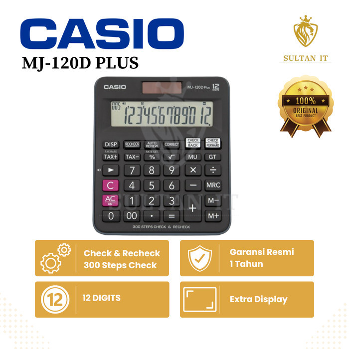 

Kalkulator Casio Mj 120 D Plus Check Correct Original