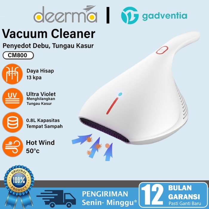 Deerma Cm800 Vacuum Cleaner Penghisap Debu Dan Tungau Kasur Sofa 450W