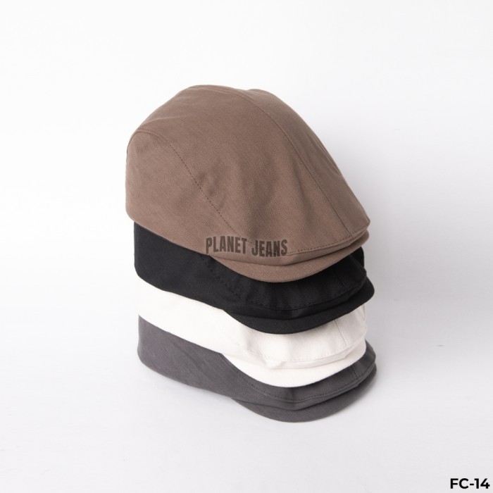 Topi Newsboy Slub Twill Peaky Blinders , Flat cap Retro - FC14 KADEO