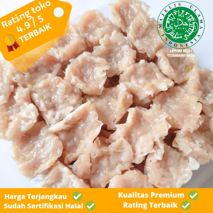 

Siomay Tenggiri 100% Asli Isi 50 Pcs + Bumbu Kacang ( Premium)