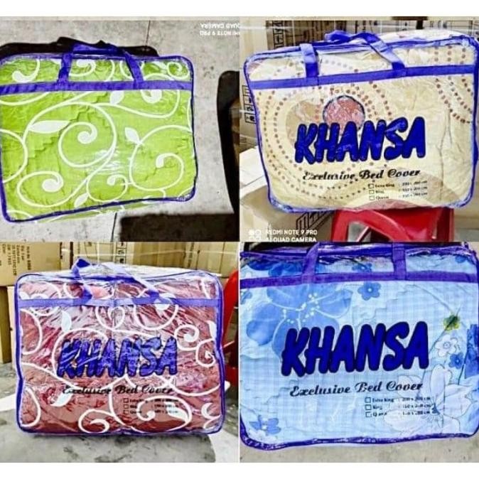 Grosir 1Set Sprei Bed Cover Khansa Uk.180X200Cm