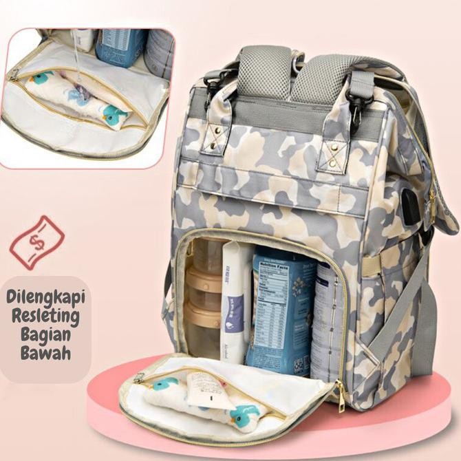 CAREDIA- TAS BAYI MULTIFUNGSI RANSEL DIAPER BAG BACKPACK BAYI ANTI AIR