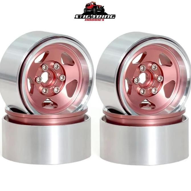 Promo 4Pcs Velg Beadlock 1.9 inch 5 Spoke Realistic RC Adventure COD