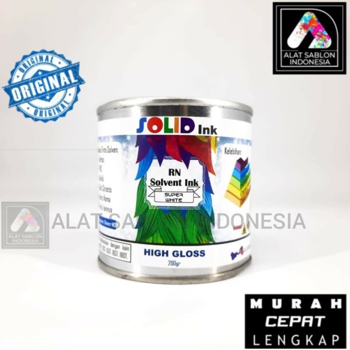 

TINTA SABLON PVC SOLID INK SUPER WHITE PUTIH 1KG