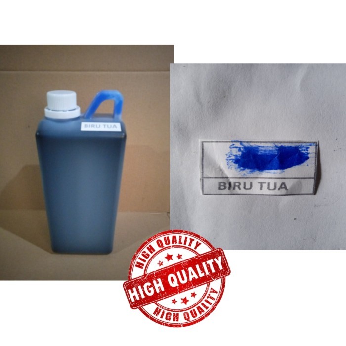 

Tinta stempel warna flash 1 liter Biru Tua / Biru Terang