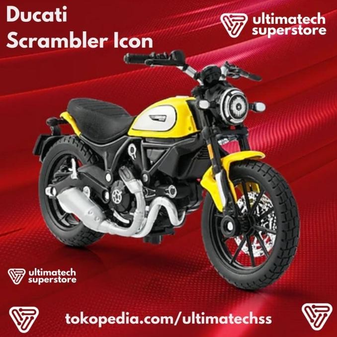 termurah shell ducati scrambler icon diecast maisto scale 1:18