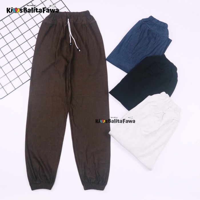 Jogger Polos Molly Uk 10-12 Tahun / Joger Celana Anak Laki Perempuan