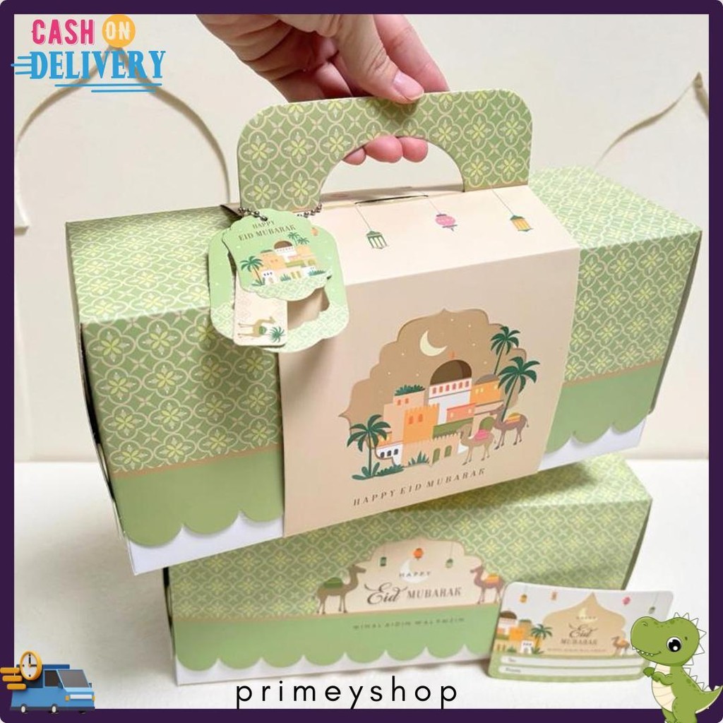

5 Set Box Tenteng Chana 27.5X9.5X13Cm Box Lebaran Idul Fitri 3 Toples 500/600/800Ml Mr1 Terlaris! Produk Ini Banyak Dicari