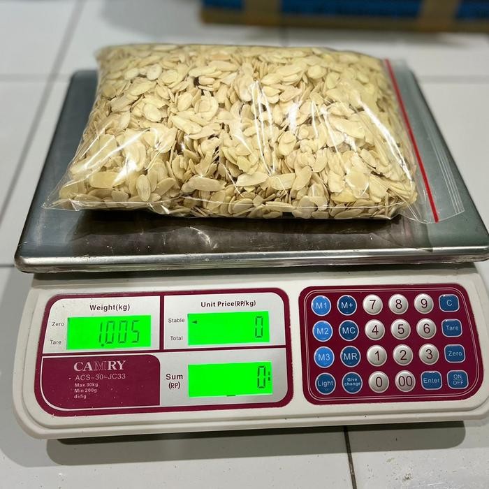 

BARANG TERLARIS ALMOND MENTAH SLICE IRIS TIPIS 1KG