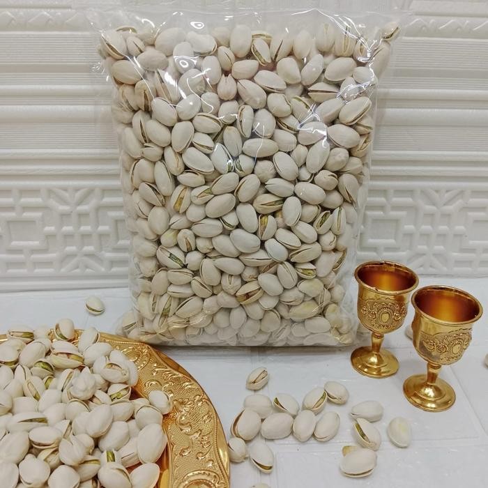 

BARANG TERLARIS Kacang Almond Susu dan Kacang Pistachio Kemasan 1kg dan 500gr Camilan Food Cemilan