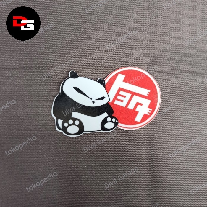 stiker sticker JDM toyoteq panda toyota decal tempel dalam kaca mobil