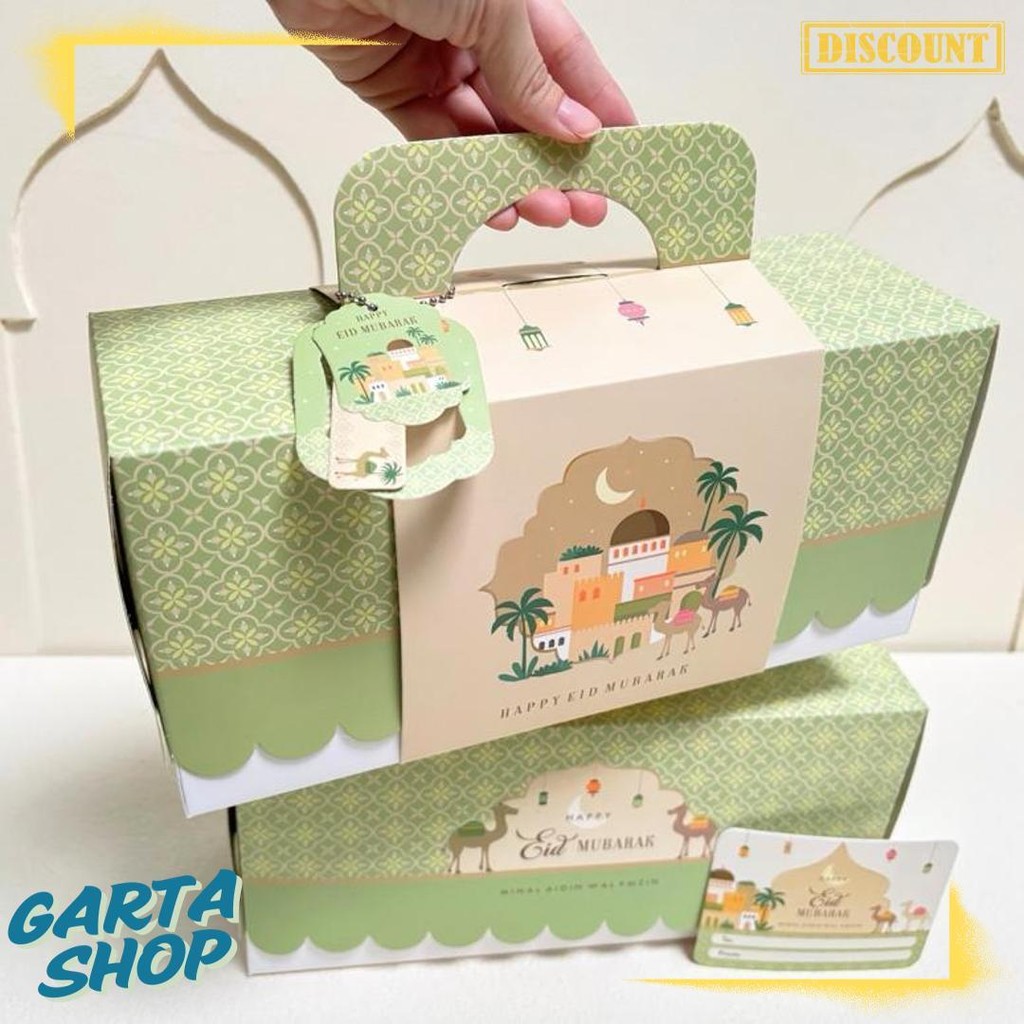 

5 Set Box Tenteng Chana 27.5X9.5X13Cm Box Lebaran Idul Fitri 3 Toples 500/600/800Ml Mr1 Terlaris! Produk Ini Banyak Dicari