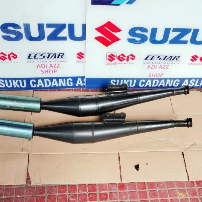 Diskon Knalpot Gembungan Hitam Suzuki Tornado Gs 110 Original Sgp