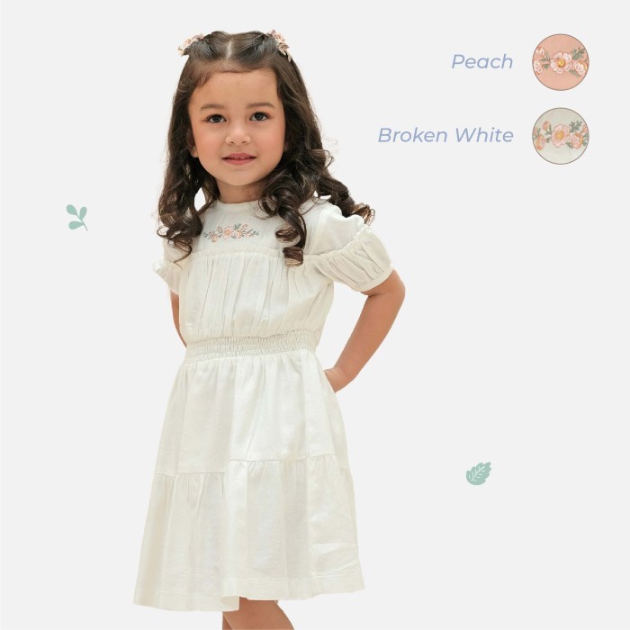 Indira Smock Dress - Dress Smock Anak candybutton