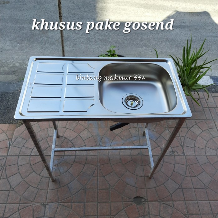 sink portabke volk/tempat cuci piring portable 75x40x14/sink