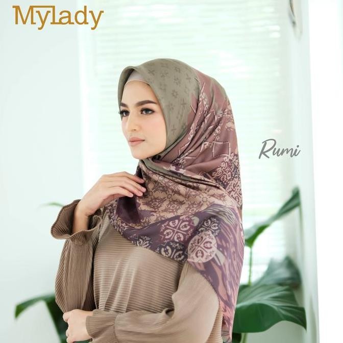 Diskon Mylady Hijab Signature Dixi Rumi Gold Voal Muslim Square
