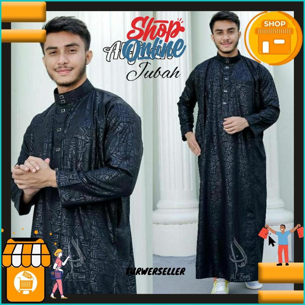 Jubah Pria Premium Motif Embos/Jubah Pria/Juba Saudi Terbaru/Gamis Pria Embos/Gamis Premium Motif Em