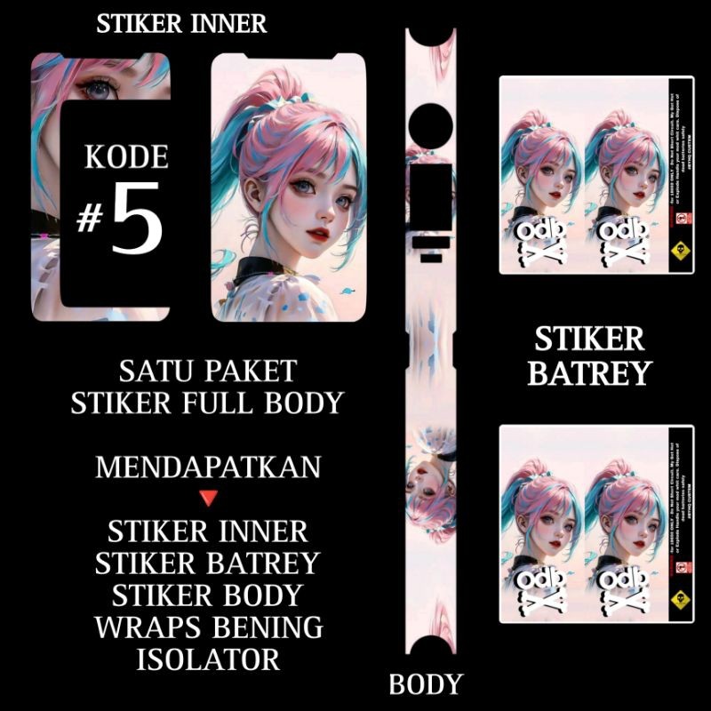 

Premium Cut - Stiker Vnil M200 Kode 5 Garskin Stiker / Case Custom Terlaris 2PCS/ Fullbody