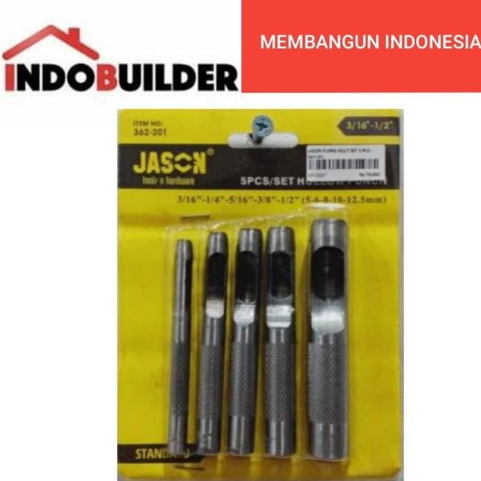 

Terlaris JASON PLONG SET 5 PCS 5-12,5 MM HOLLOW PUNCH SALE