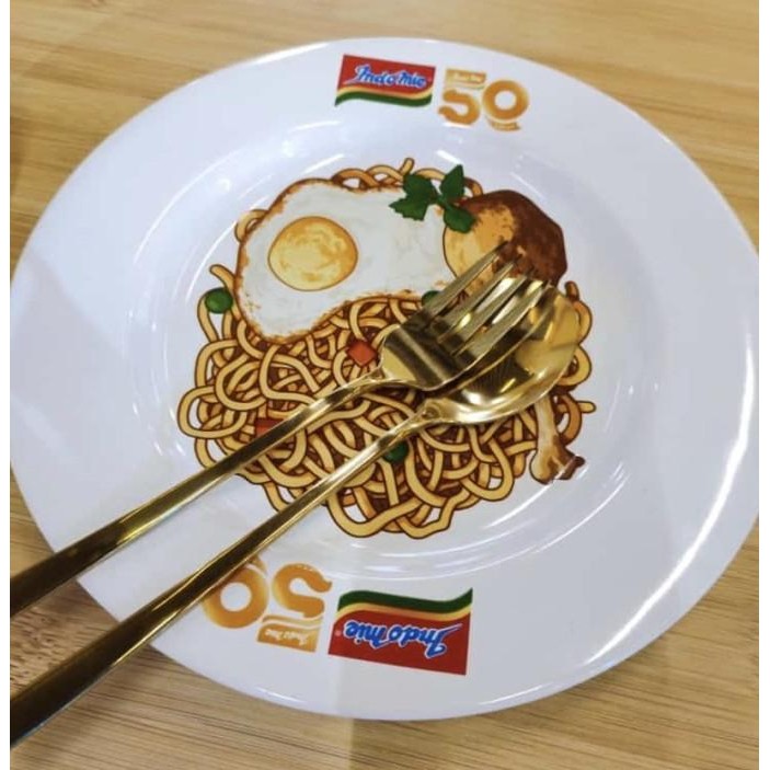 

Sale Limited Edition Spesial 50Th Indomie 1 Set Piring Mangkok