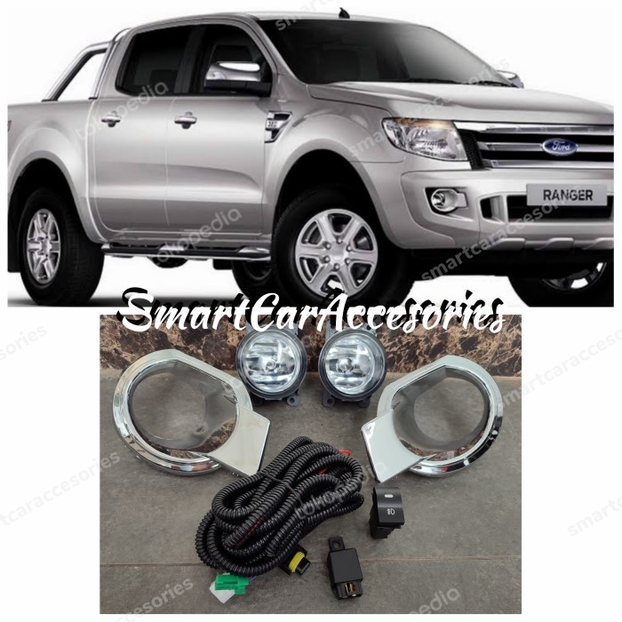 READY STOK Lampu Kabut Foglamp Fog Lamp Ford Ranger Everest 2012 2013 2014 2015