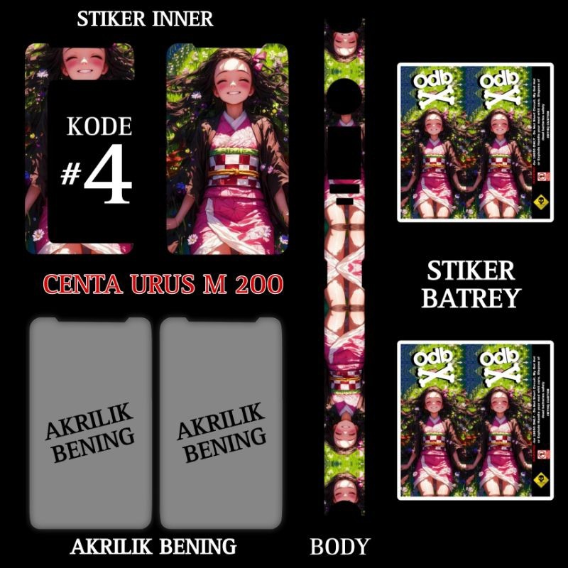 

Premium Cut - Stiker Inner Satu Paket M200 4 Garskin Stiker / Case Custom Terlaris 2PCS/ Fullbody
