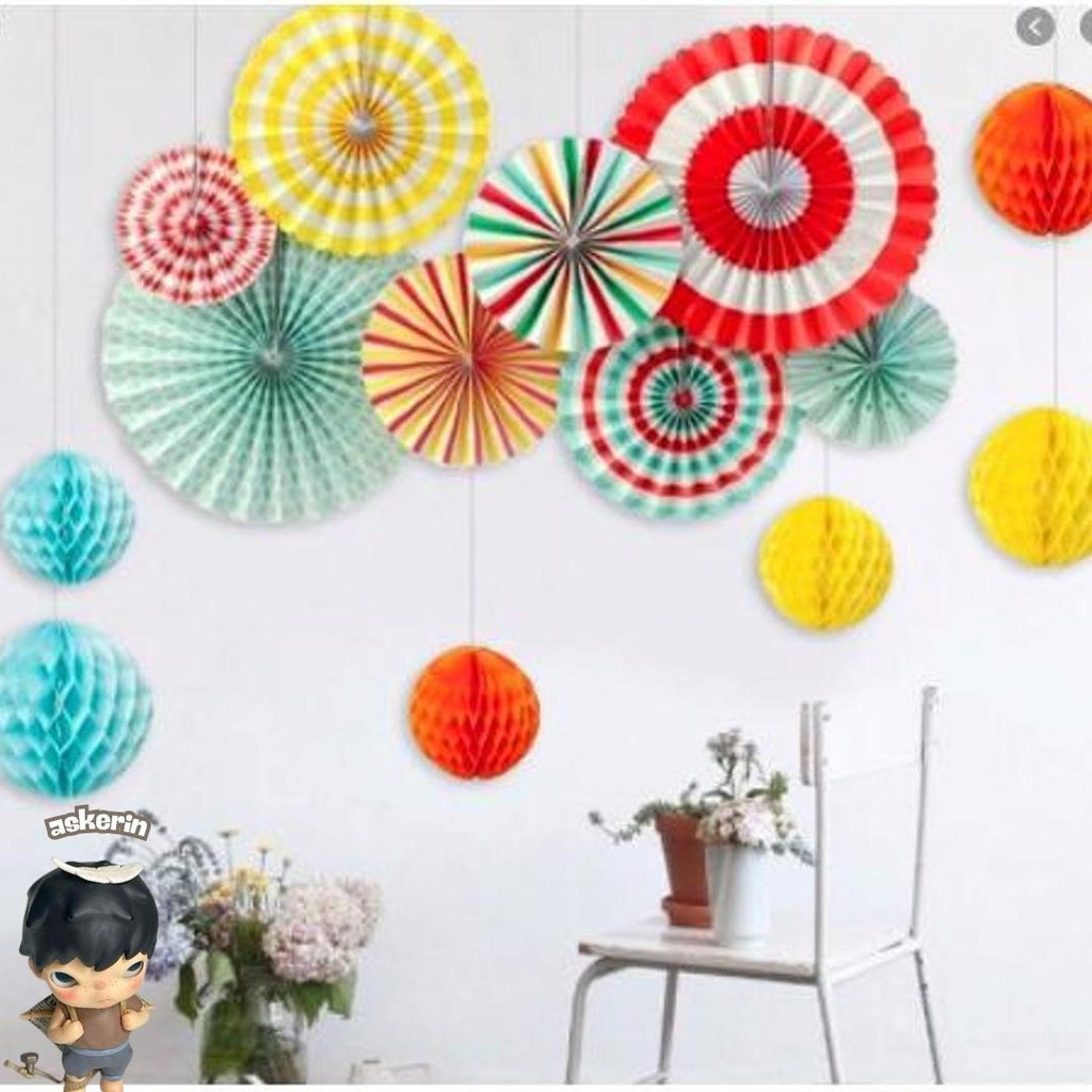 

Paperfans 8Pcs Decoration Wc123 Kilat