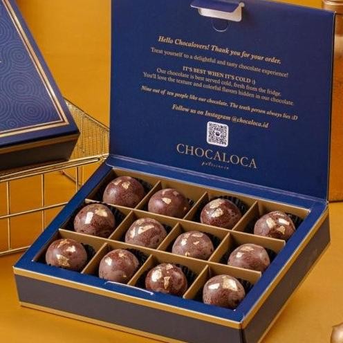 

Promo Luxurious Milk Choco Gold Leaf By Chocaloca