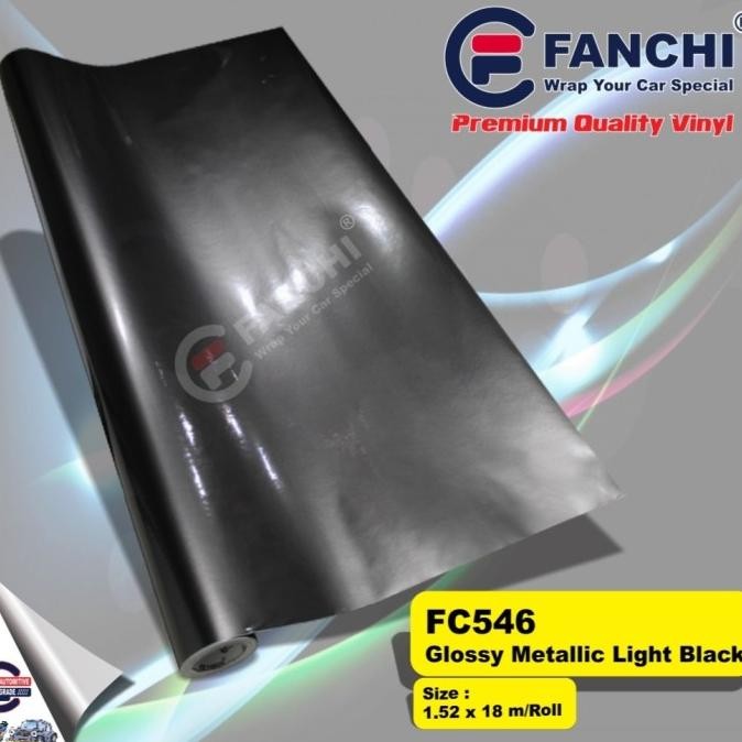 

Promo ROLL Sticker FANCHI FC546 Glossy Metallic Candy Black Lebar 152cm ROLL COD