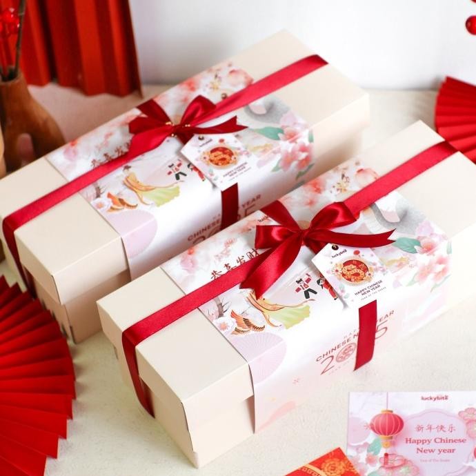 

Murah Hampers Imlek / Cny Hampers - Spring Set - Semi Hardbox