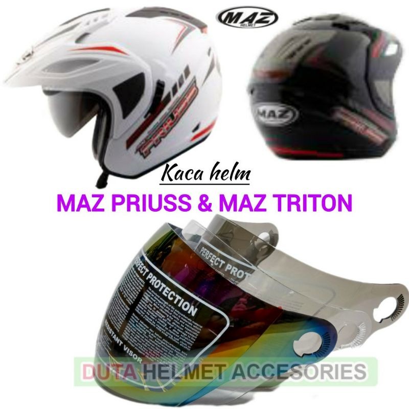 Kaca Helm MAZ TRITON dan MAZ Prius Visor Helm vog maz allvarian