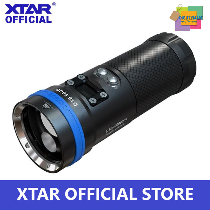 TERBARU XTAR D36 DIVING FLASH LIGHT CREE XHP70.2 P2 XHP35-HI D4 5800 LUMENS