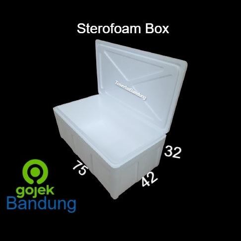 Terbaru Box Styrofoam Panjang 75X42X32 Bandung Sterofoam Gabus Ikan Beku Sayur