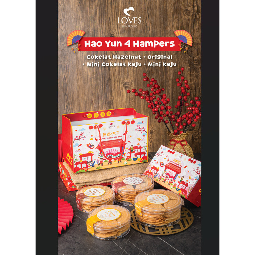 

PROMO !!! SALE TERLARIS HAMPERS HAO YUN 4 LOVES SEMPRONG READY