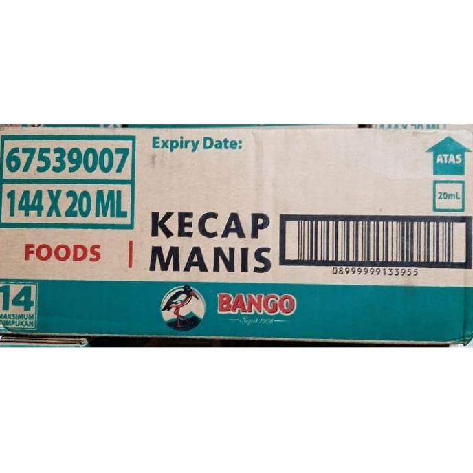 

kecap manis bango isi 144 sachet x 20 ml - 1 dus termurah