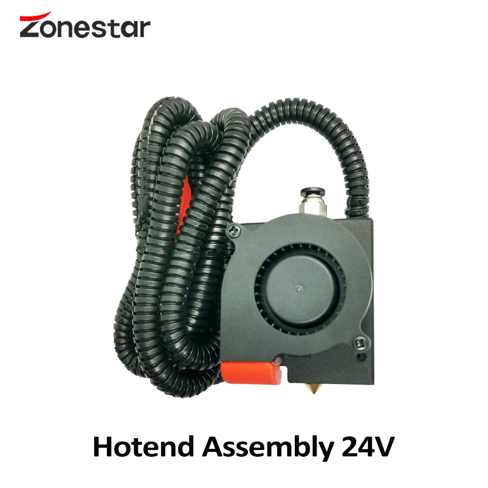 HRN One Color Hotend Assembly 3D Print Heat 12V40W 24V50W Temperature Sensor NTC100K B3950 FAN4010 F