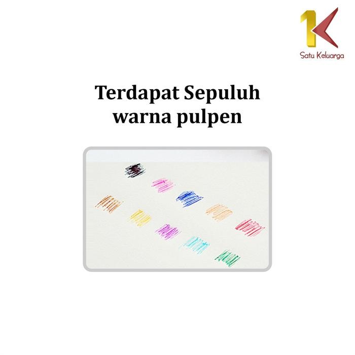 

BEST SELLER [COD] SK A13 PULPEN KARAKTER RAINBOW 10 WARNA PEN PENA KARTUN BOLPOINTLUCU