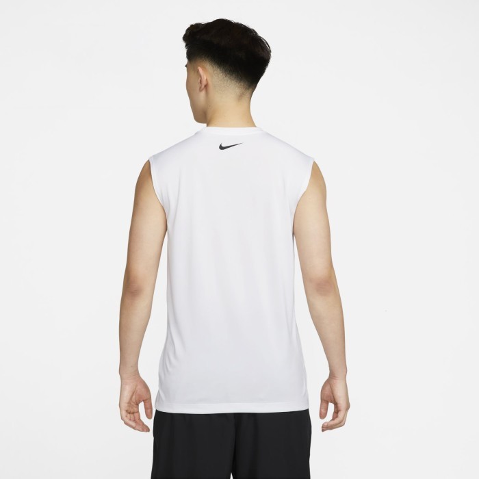 PROMO  SALE TERLARIS KAOS NIKE ORIGINAL PRIA DRI-FIT CAMO SLEEVELESS TEE - WHITE READY