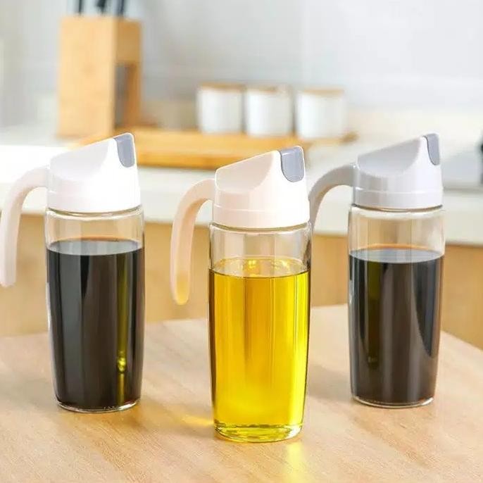 

630ml botol minyak / kecap / cuka dengan kaca tebal dan tutup otomatis termurah