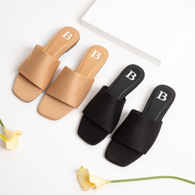 Sale Berrybenka - Sandal Slop Wanita Sofia Ibiza Sandal Wide Strap