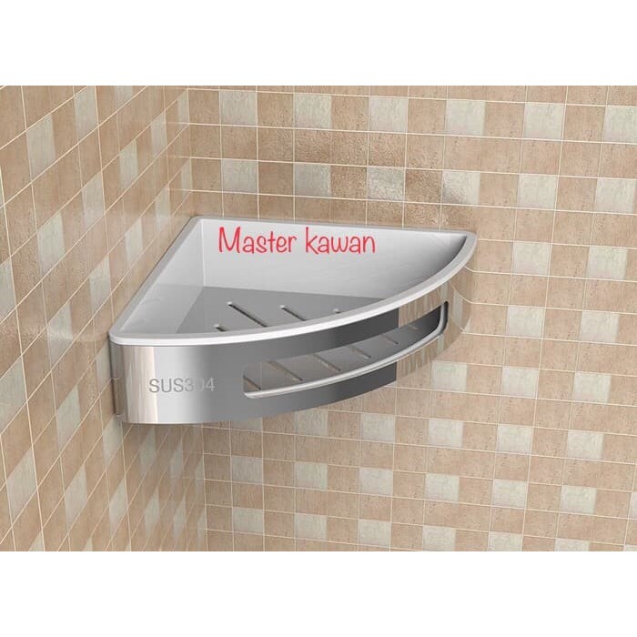 Rak Sabun Sudut Fiorentino Stainless 2188/Tempat Sabun Sudut Stainless