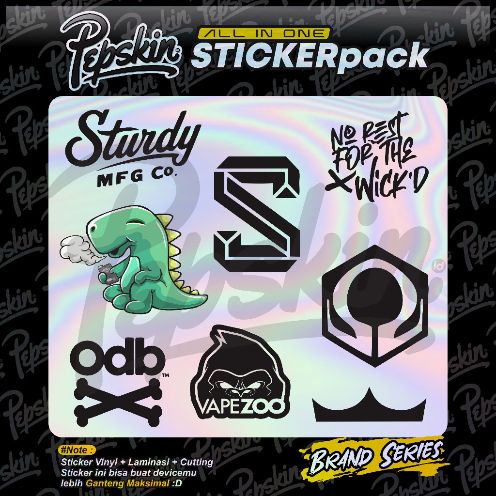 

Premium Cut - Pack Hologram Brandmix 01 Garskin Stiker / Case Custom Terlaris 2PCS/ Fullbody