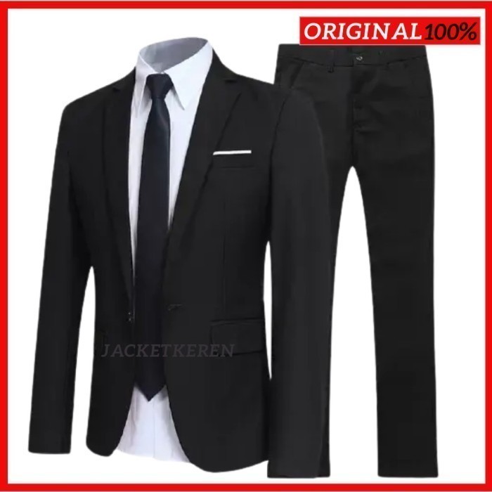 Satu set jas resmi / jas pria casual / jas pria formal