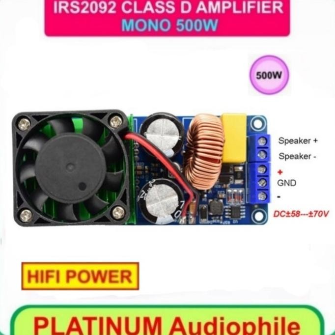 IRS2092 AMPLIFIER CLASS D 500W MONO IRS2092S 500W CLASS D AMPLIFIER