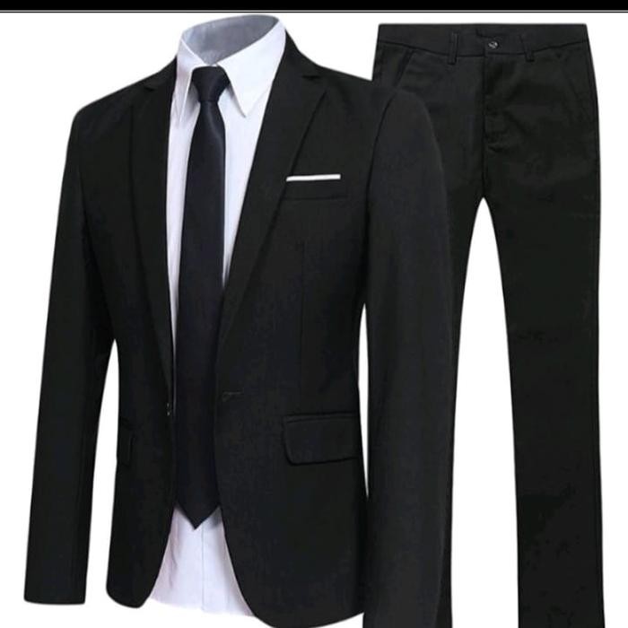 set 2in1 jas pria /setelan jas laki-laki/ jas pengantin / wisuda Blazer Setelan Celana Formal
