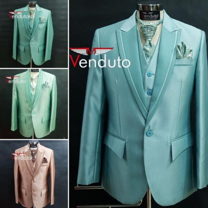 Jas wedding /Jas Hijau / Jas pengantin / Jas pria / Jas Taro / Jas