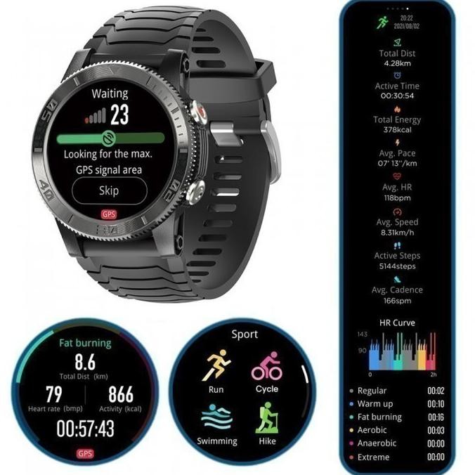 [PROMO][FREE ONGKIR] NORTH EDGE X-TREK Smartwatch VO2 Max Sensor Built in GPS Compass [TERMURAH][BES