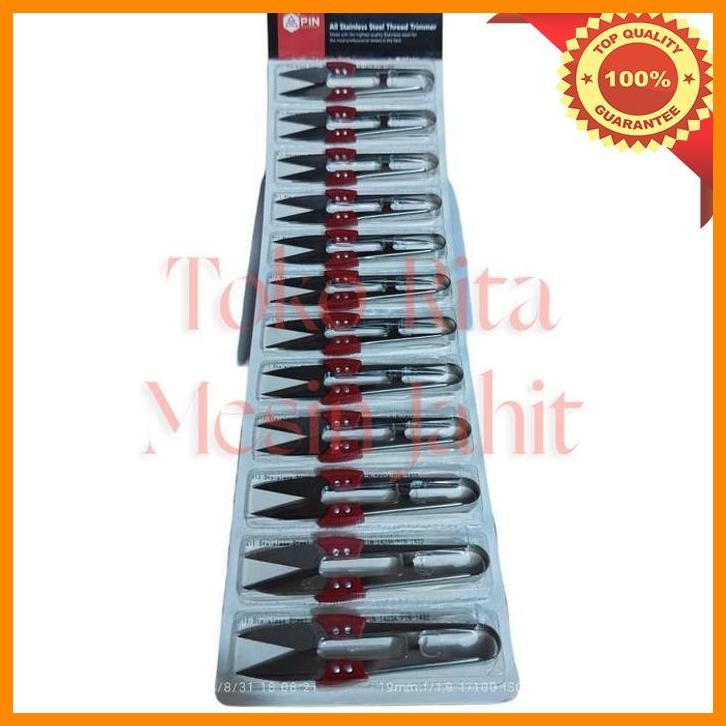 

[RIT] SATU LUSIN ISI 12PCS GUNTING BENANG STAINLESS PIN-1433A