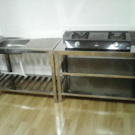 Paket Meja Kompor dan Bak Cuci Piring kirim Makassar Merk Mr Dapur